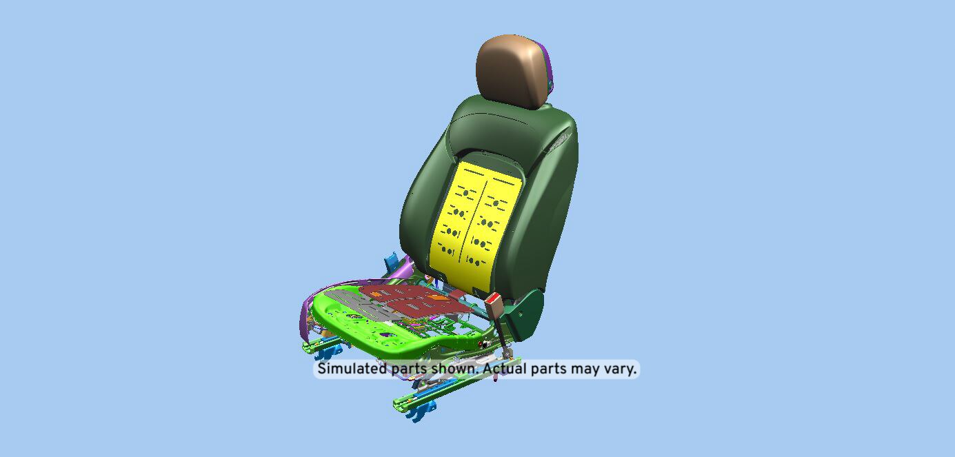 GM Genuine Parts Choccachino Passenger Seat