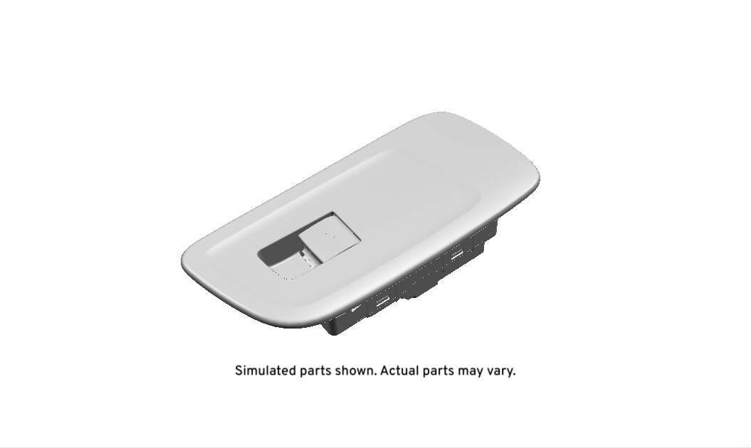 GM Genuine Parts Lamp Neutral Passenger Side Door Window Mount Rail