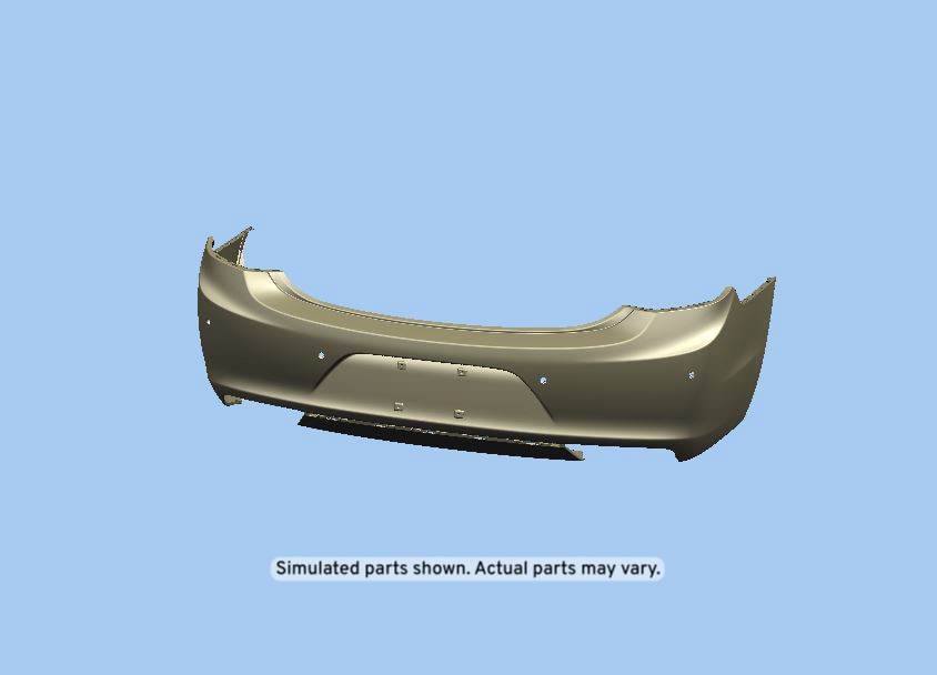 GM Genuine Parts Rear Upper Bumper Cover