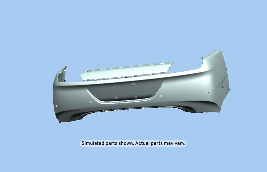 GM Genuine Parts Rear Upper Bumper Cover