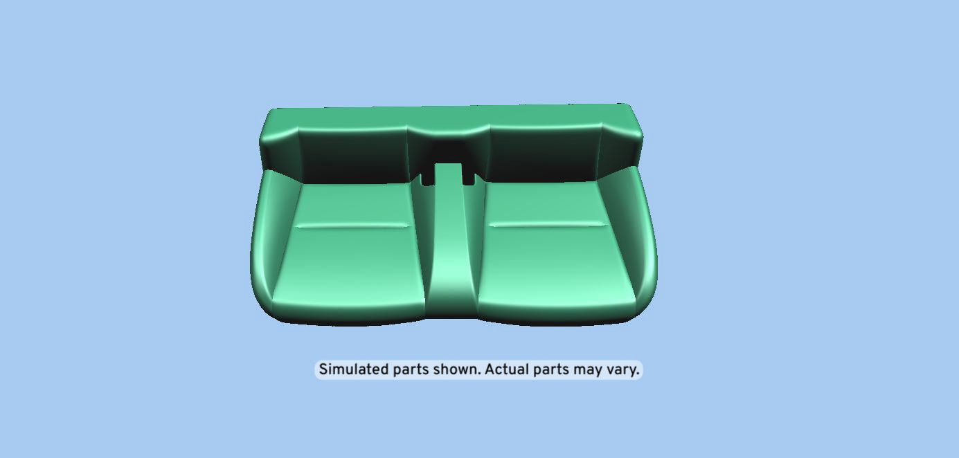 GM Genuine Parts Jet Black Rear Seat Cushion