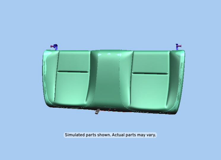 GM Genuine Parts Jet Black Rear Seat Back Cushion