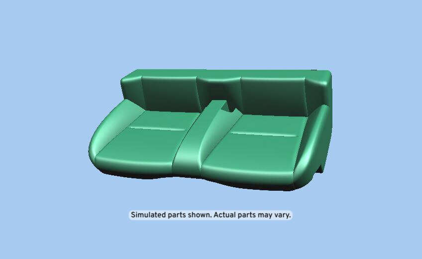 GM Genuine Parts Bahia Orange Rear Seat Cushion Cover