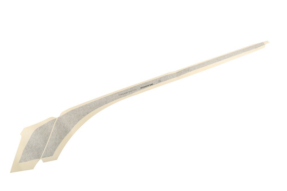 GM Genuine Parts Front Driver Side Fender Stripe Decal in Gray