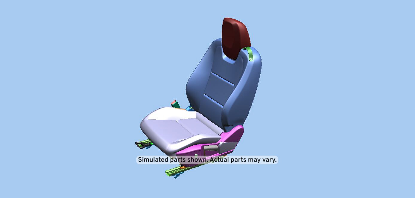 GM Genuine Parts Jet Black Driver Seat