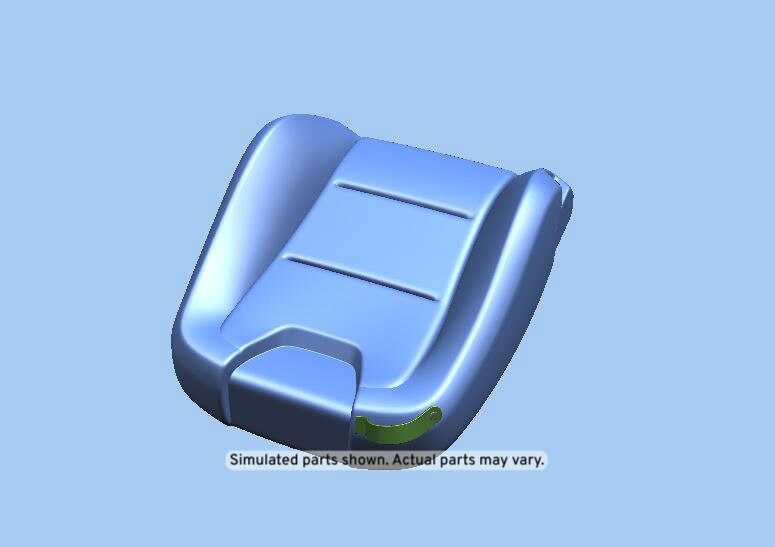 GM Genuine Parts Medium Titanium Passenger Seat Back Cushion Cover