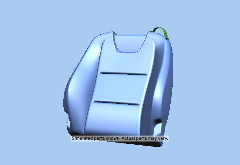 GM Genuine Parts Jet Black Driver Seat Back Cover