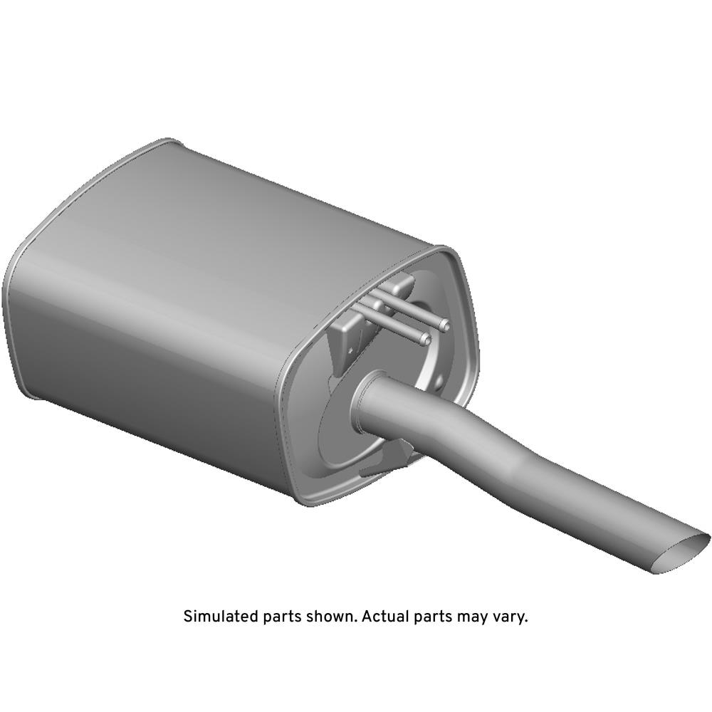 GM Genuine Parts Driver Side Exhaust Muffler