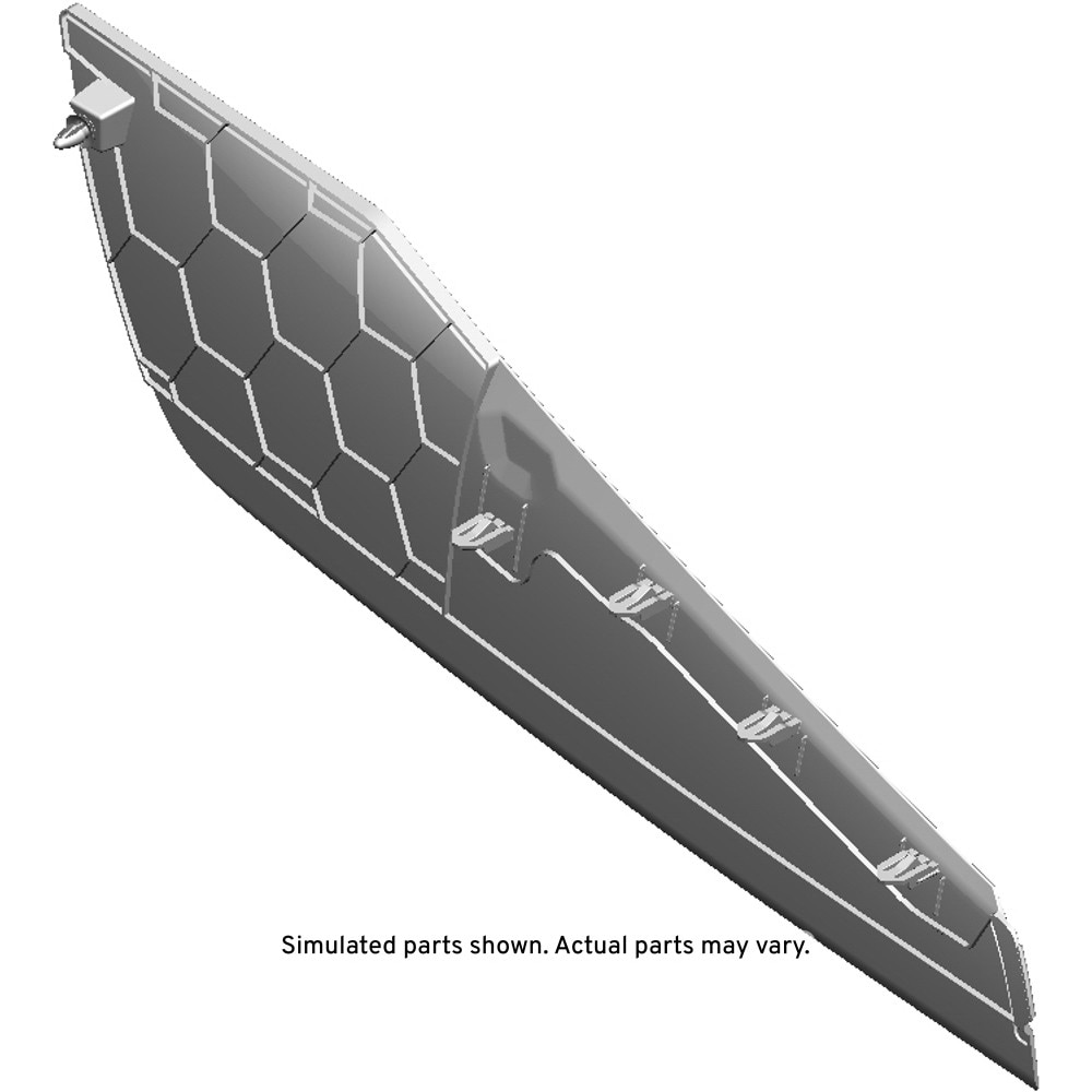 GM Genuine Parts Jet Black Passenger Side Front Floor Console Extension Panel