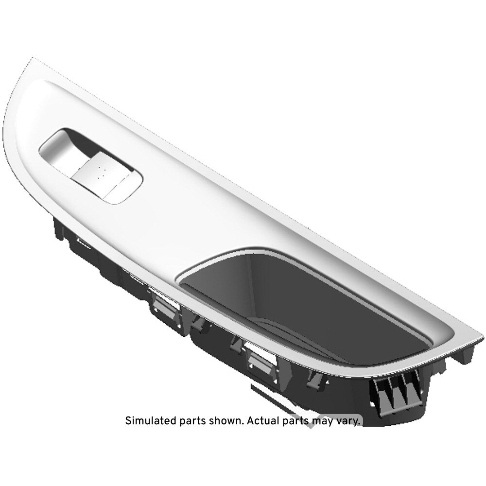 GM Genuine Parts Jade Black Rear Passenger Side Door Switch Bezel
