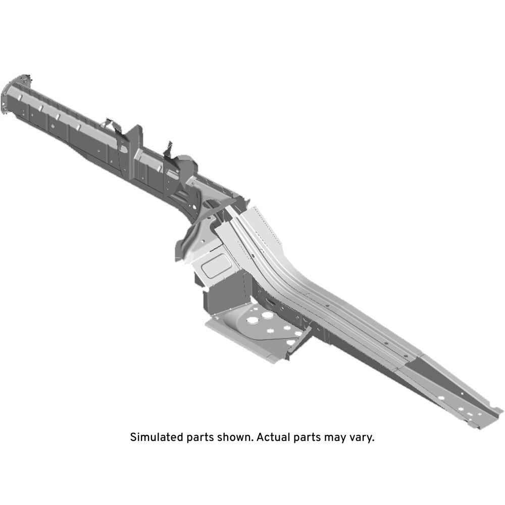 GM Genuine Parts Driver Side Front Fender Rail with Rivets