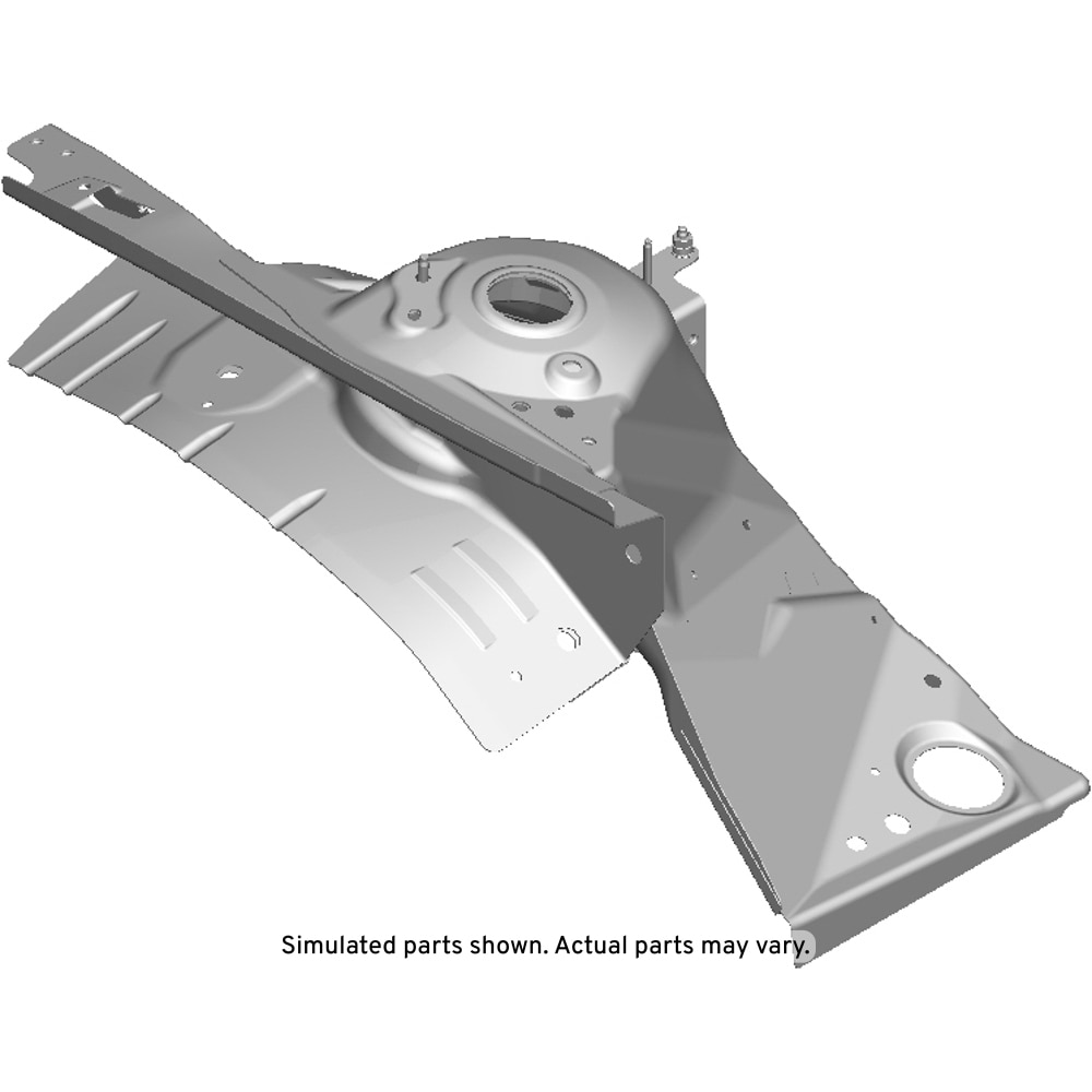 GM Genuine Parts Driver Side Front Wheelhouse Panel Assembly with Reinforcements, Rail, and Strut Housing