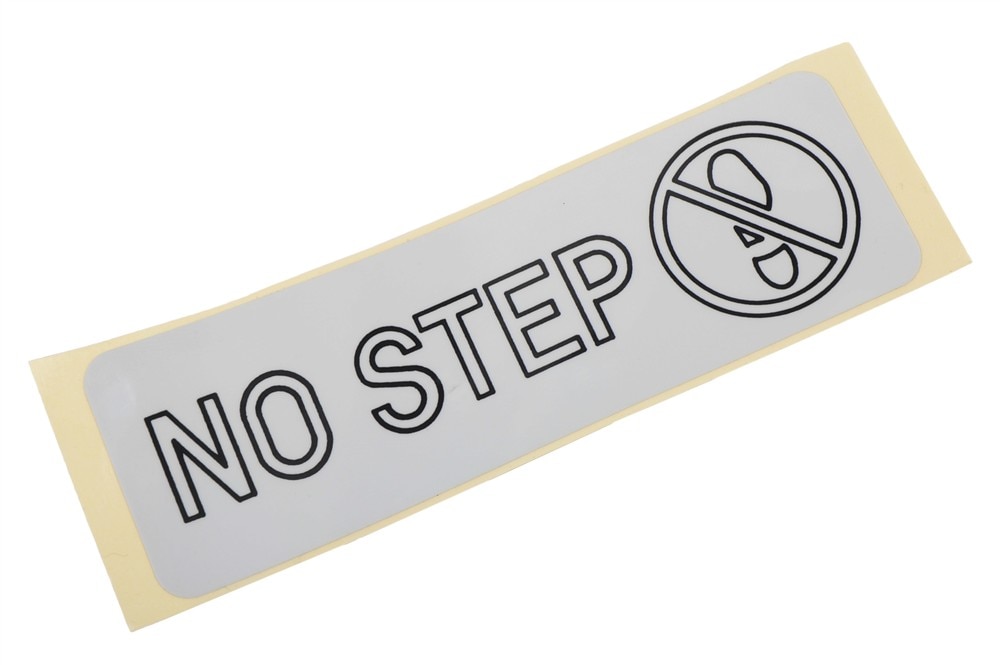 GM Genuine Parts No Step Label