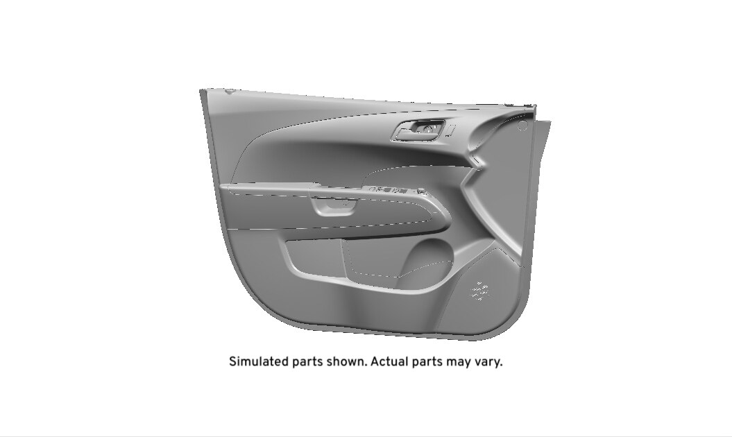 GM Genuine Parts Jet Black Front Driver Side Door Trim