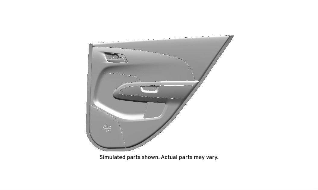 GM Genuine Parts Jet Black Rear Passenger Side Door Trim