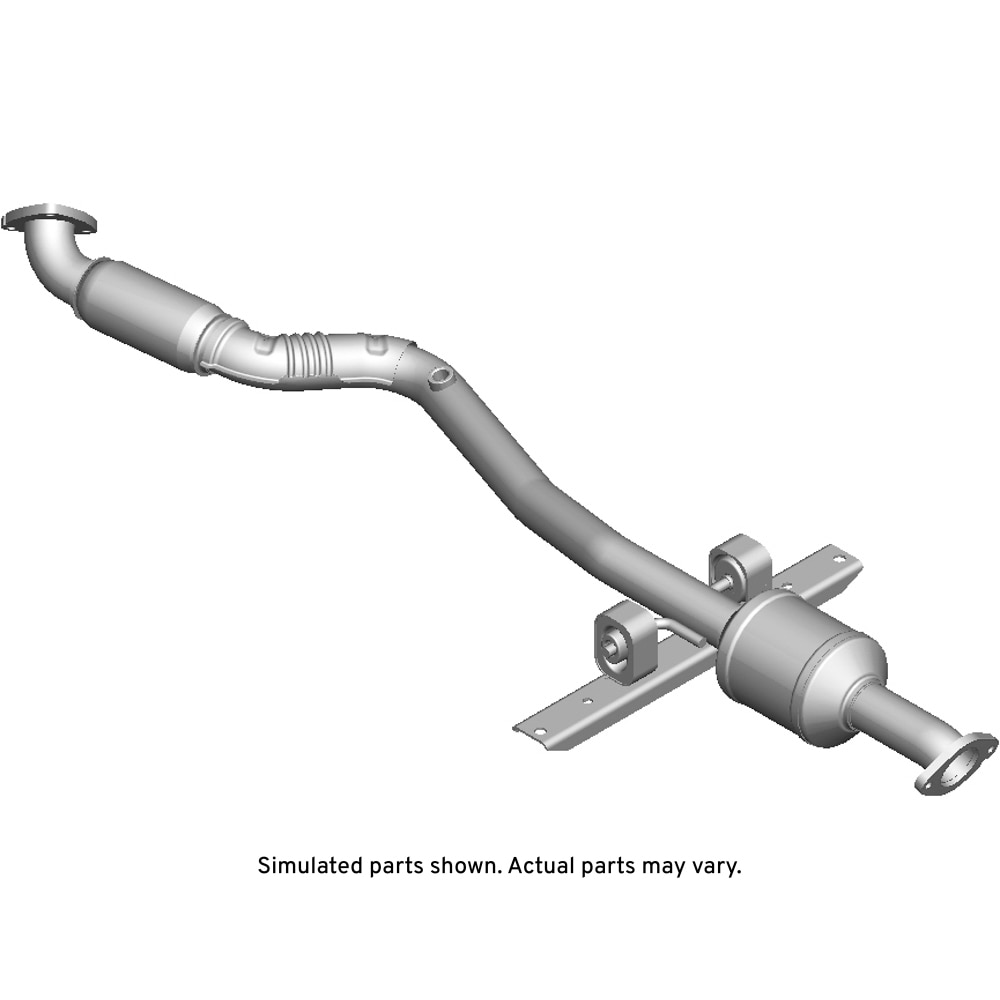 GM Genuine Parts 3-Way Catalytic Converter with Pipes, Shield, Flange, Bracket, Insulator, and Nut