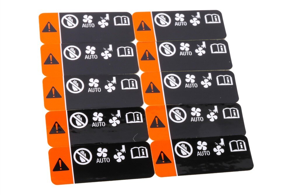 GM Genuine Parts Fan Blade Warning Label