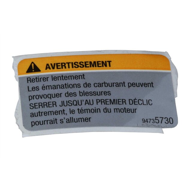 GM Genuine Parts Fuel Recommendation Label