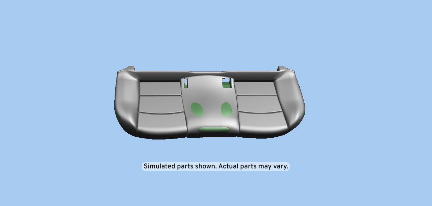 GM Genuine Parts Midnight Onyx Rear Seat Cushion
