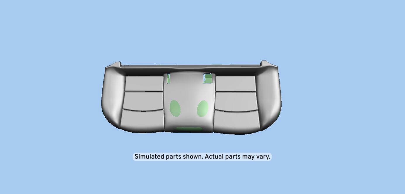 GM Genuine Parts Jet Black Rear Seat Cushion