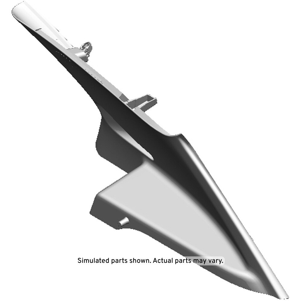 GM Genuine Parts Granite and Light Neutral Passenger Side Body Lock Pillar Upper Trim Panel