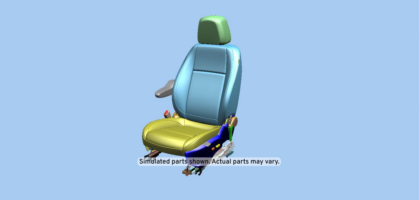 GM Genuine Parts Medium Titanium Driver Seat
