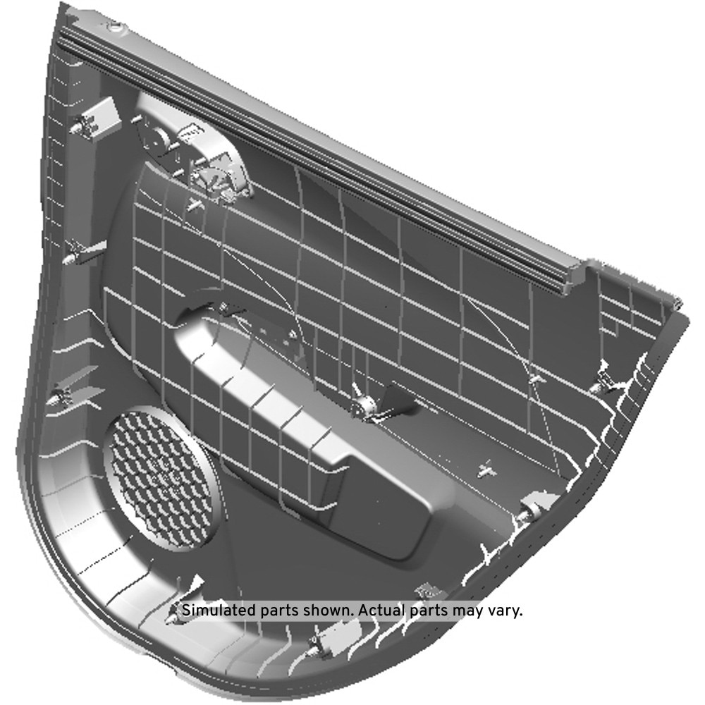 GM Genuine Parts Jet Black Rear Driver Side Door Trim