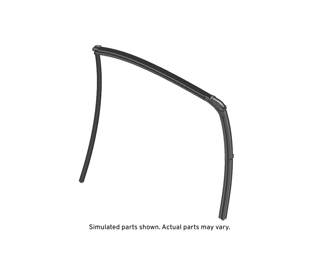 GM Genuine Parts Passenger Side Front Door Window Frame Sealing Strip