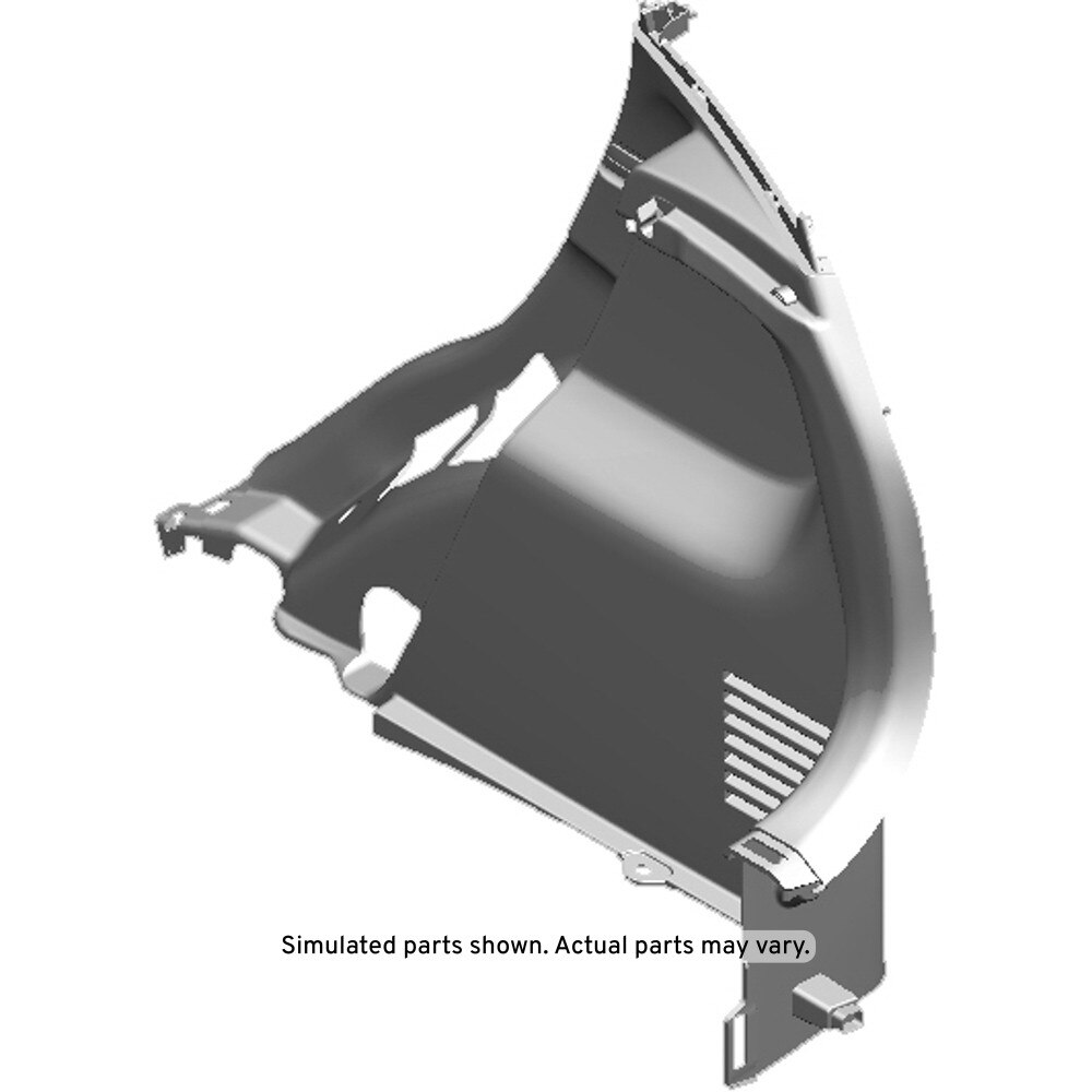 GM Genuine Parts Black Passenger Side Quarter Lower Rear Trim Panel