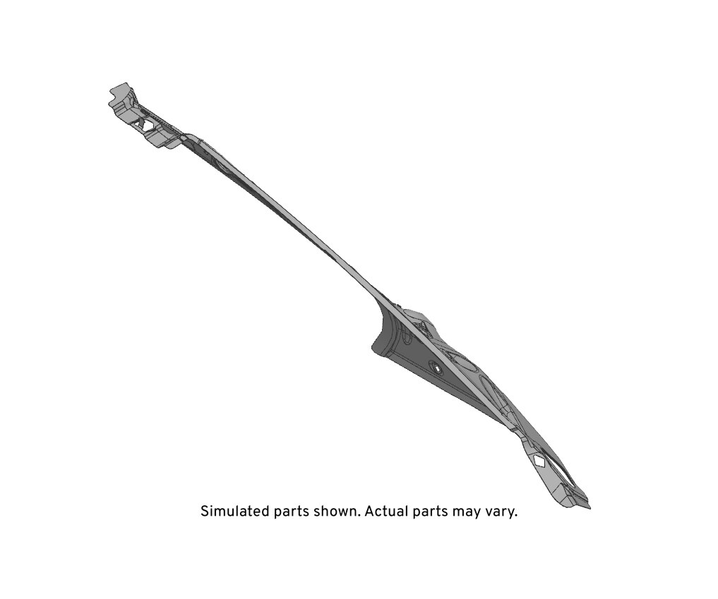 GM Genuine Parts Passenger Side Inner Lock Pillar Panel with Nuts