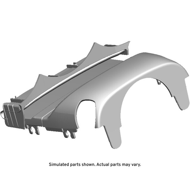 GM Genuine Parts Cocoa Instrument Panel Steering Column Upper Trim Cover
