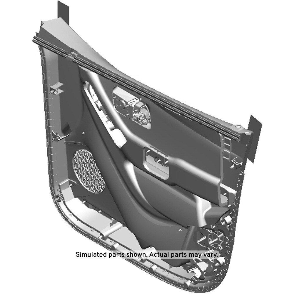 GM Genuine Parts Jet Black Front Driver Side Door Trim