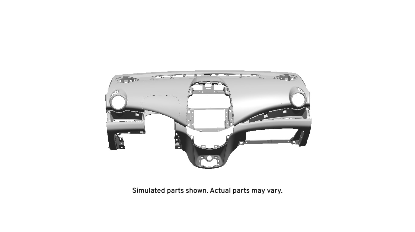 GM Genuine Parts Very Dark Pewter Instrument Panel Trim Pad