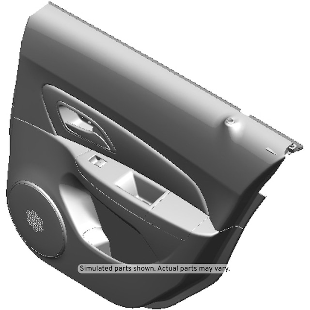 GM Genuine Parts Jet Black Rear Passenger Side Door Trim