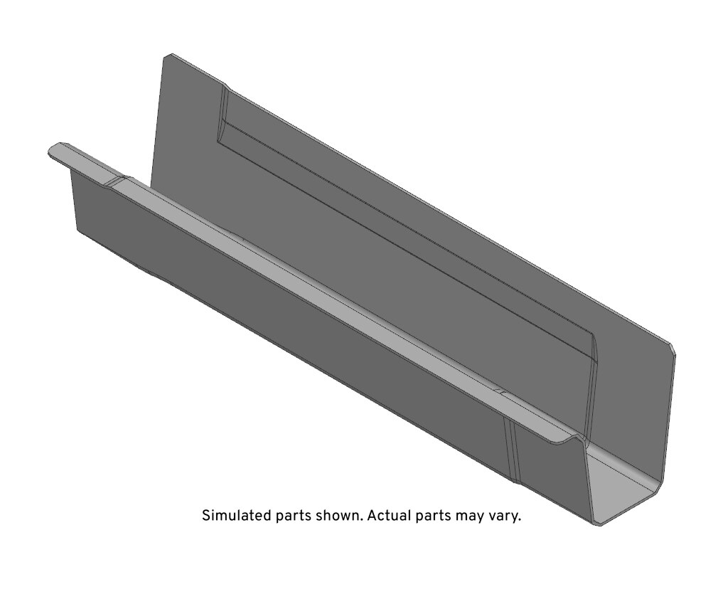 GM Genuine Parts Passenger Side Underbody Rear Side Rear Rail