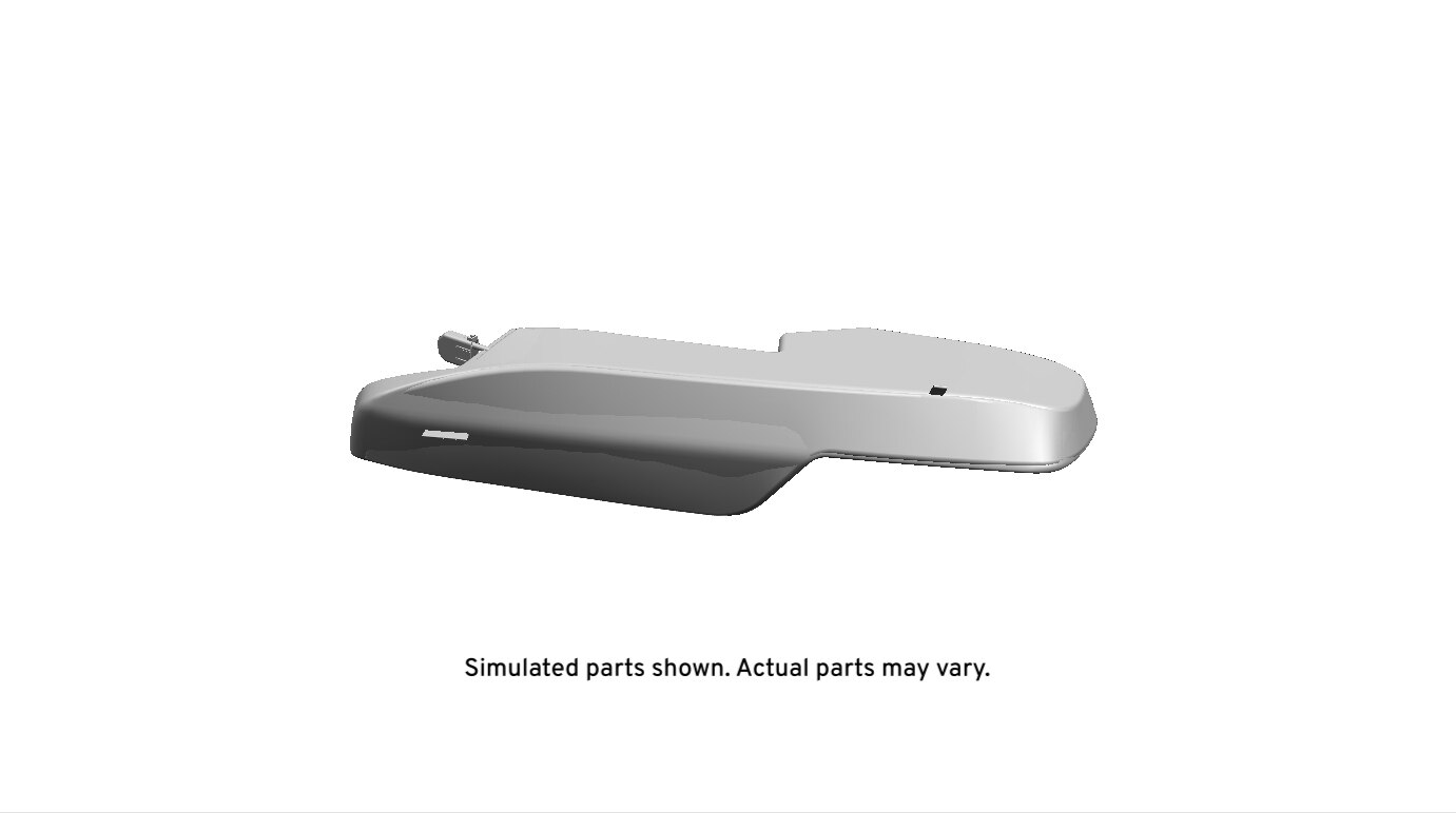 GM Genuine Parts Jet Black Rear Passenger Side Seat Back Bolster