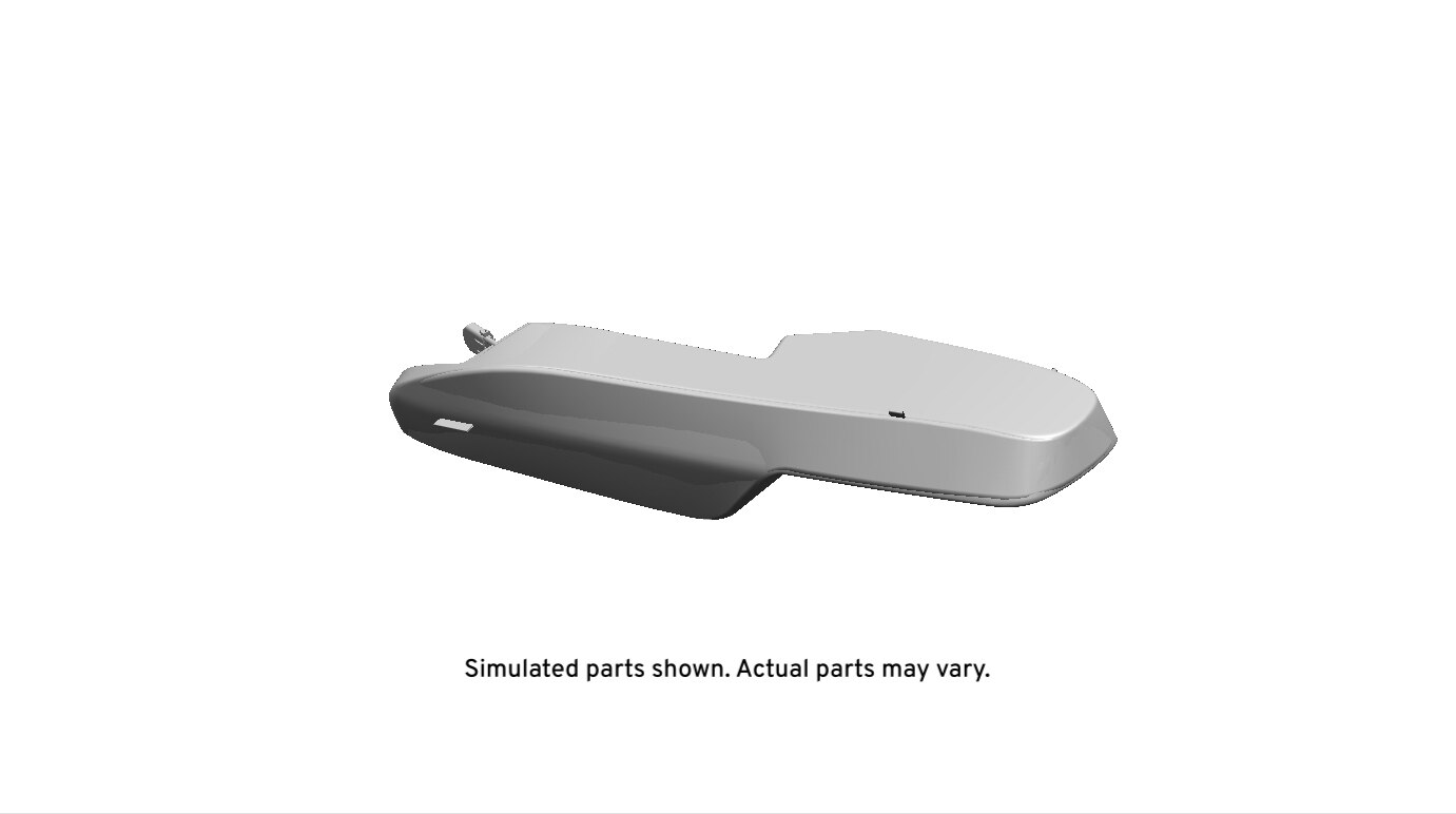 GM Genuine Parts Jet Black Rear Passenger Side Seat Back Bolster