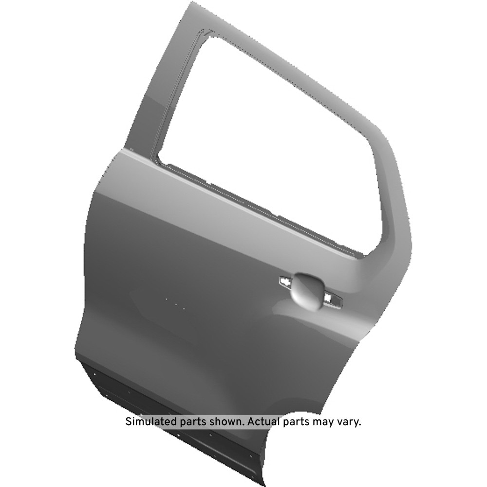 GM Genuine Parts Rear Driver Side Door with Reinforcement, Plates, Deadener, and Retainer
