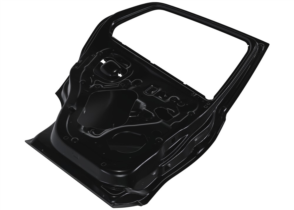 GM Genuine Parts Rear Driver Side Door with Reinforcement, Plates, Deadener, and Retainer