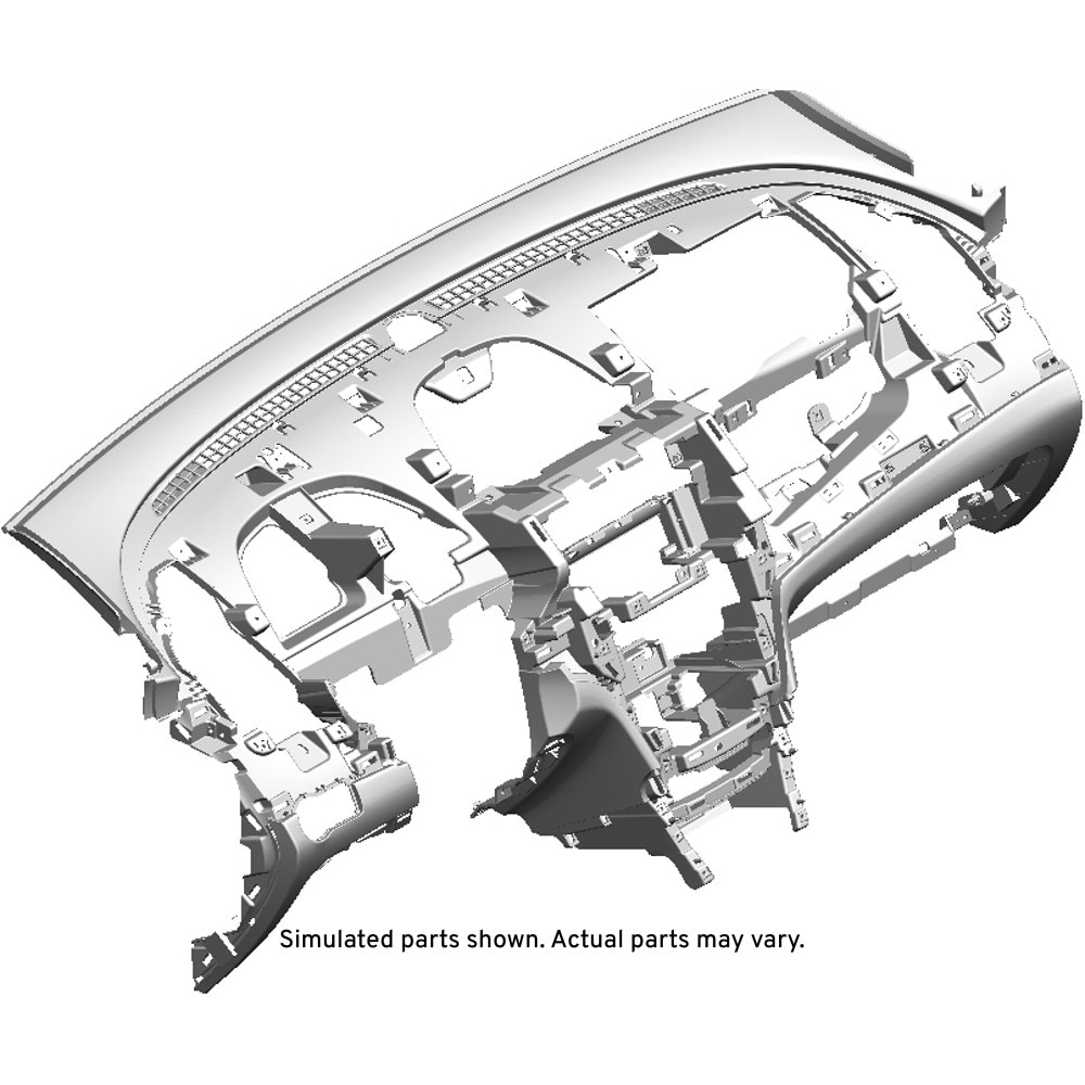 GM Genuine Parts Medium Titanium Instrument Panel Lower Trim Panel