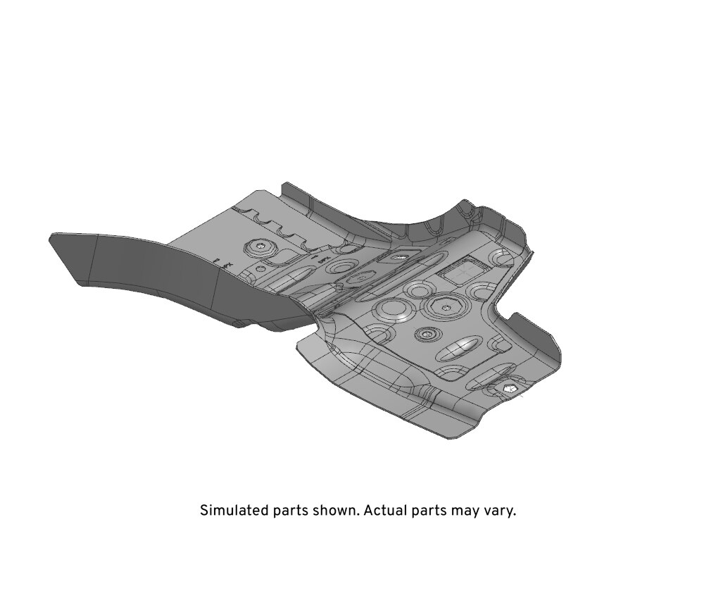 GM Genuine Parts Passenger Side Rear Compartment Panel Longitudinal Rail