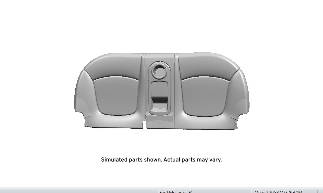 GM Genuine Parts Blue Ray Rear Seat Cushion