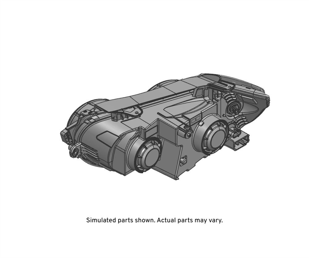 GM Genuine Parts Passenger Side Headlamp Assembly