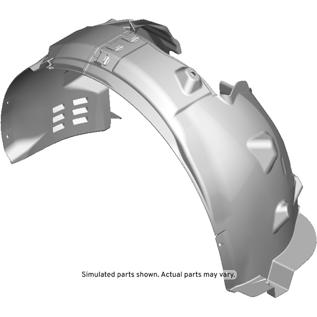 GM Genuine Parts Driver Side Front Wheelhouse Liner with Nuts
