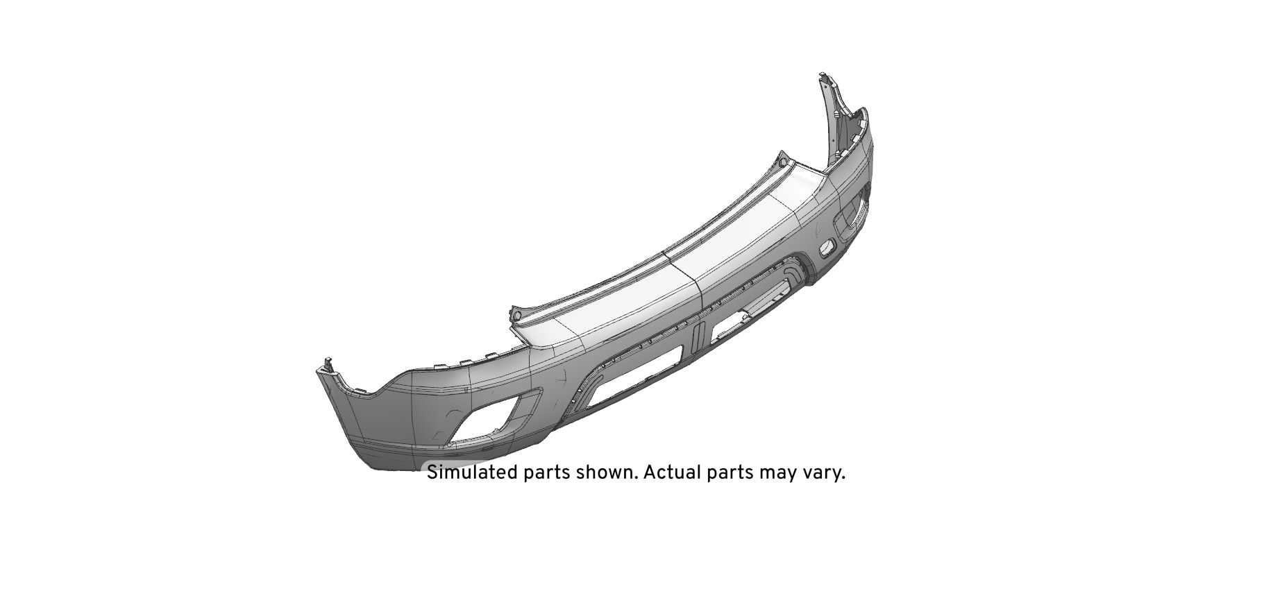 GM Genuine Parts Rear Lower Bumper Cover