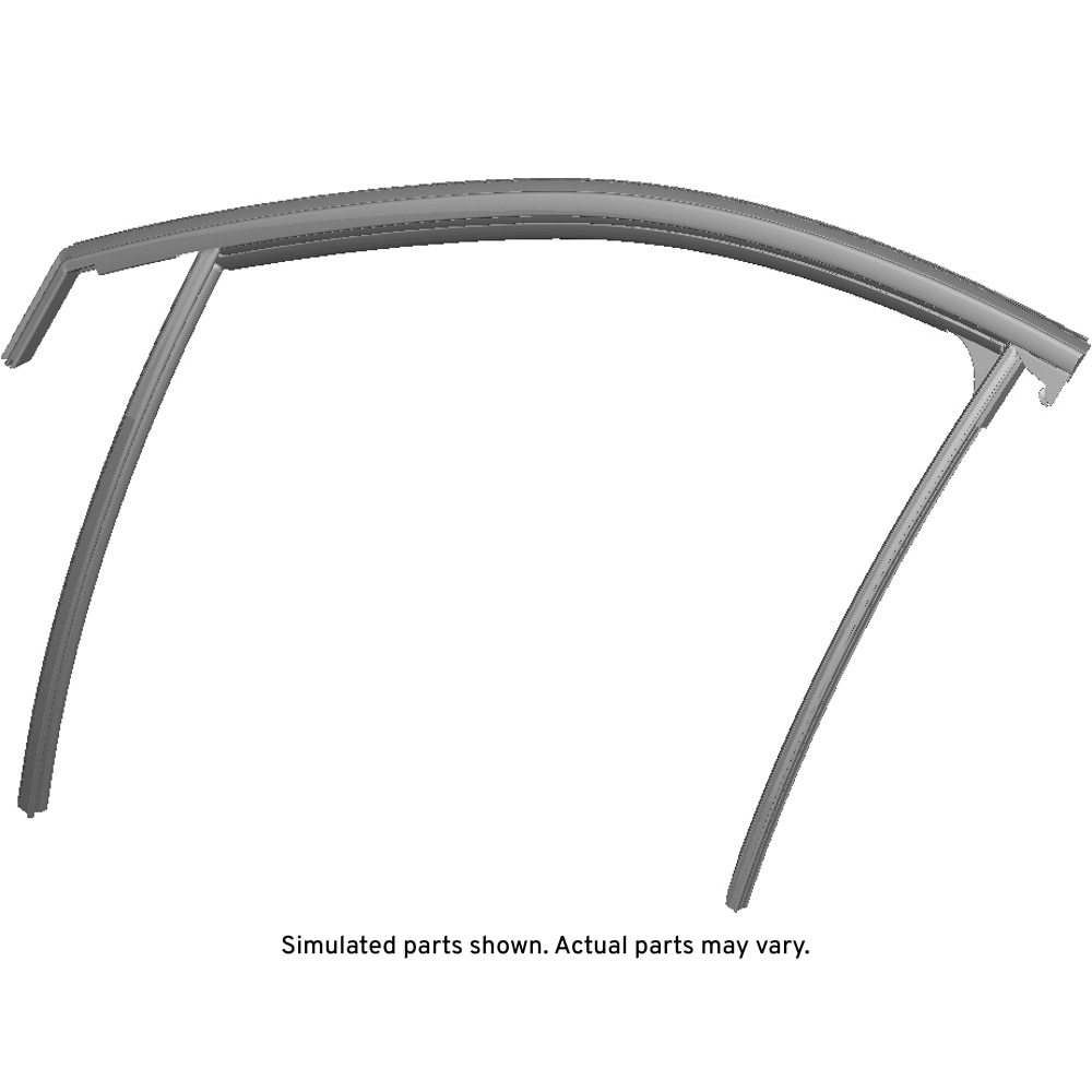 GM Genuine Parts Driver Side Front Door Window Weatherstrip