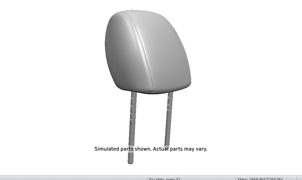GM Genuine Parts Caribbean Front Seat Head Restraint