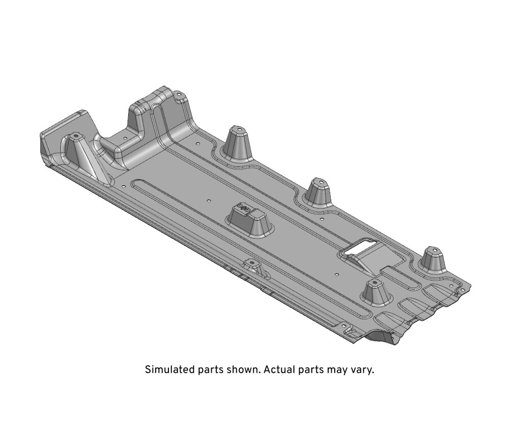 GM Genuine Parts Driver Side Underbody Center Air Deflector