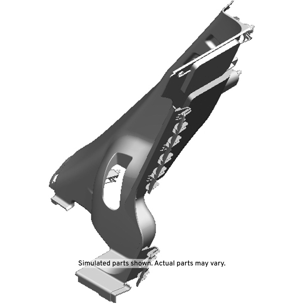 GM Genuine Parts Jet Black Passenger Side Body Side Trim Panel
