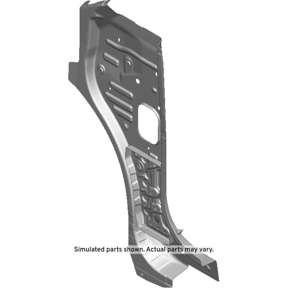 GM Genuine Parts Driver Side Inner Lower Hinge Pillar Panel with Reinforcement